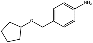 4-[(cyclopentyloxy)methyl]aniline Struktur