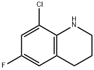 8-chloro-6-fluoro-1,2,3,4-tetrahydroquinoline Struktur