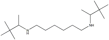 N,N'-bis(3,3-dimethylbutan-2-yl)hexane-1,6-diamine Struktur