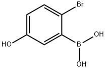 (2-bromo-5-hydroxyphenyl)boronic acid Struktur