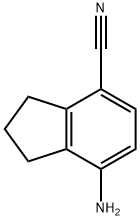 1H-Indene-4-carbonitrile, 7-amino-2,3-dihydro- Struktur