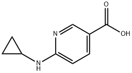 6-(cyclopropylamino)pyridine-3-carboxylic acid Struktur