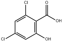 2,4-dichloro-6-hydroxybenzoic acid Struktur