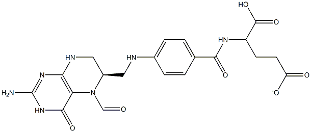 [6R]-5-FORMYLTETRAHYDROFOLATE Struktur