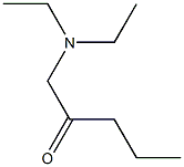 1-DIETHYLAMINOPENTAN-2-ONE Struktur