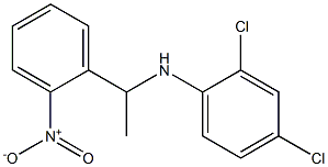 2,4-dichloro-N-[1-(2-nitrophenyl)ethyl]aniline Struktur