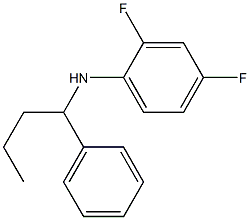 2,4-difluoro-N-(1-phenylbutyl)aniline Struktur