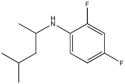 2,4-difluoro-N-(4-methylpentan-2-yl)aniline Struktur