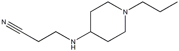 3-[(1-propylpiperidin-4-yl)amino]propanenitrile Struktur