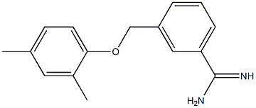 3-[(2,4-dimethylphenoxy)methyl]benzenecarboximidamide Struktur