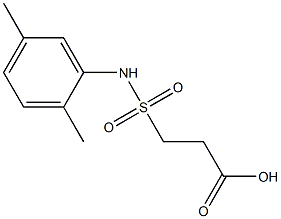 3-[(2,5-dimethylphenyl)sulfamoyl]propanoic acid Struktur