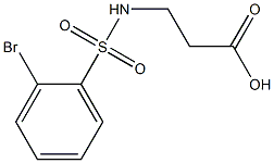 3-[(2-bromobenzene)sulfonamido]propanoic acid Struktur