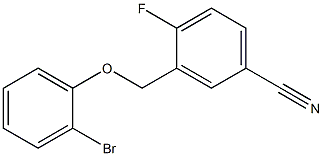 3-[(2-bromophenoxy)methyl]-4-fluorobenzonitrile Struktur