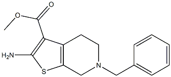 methyl 2-amino-6-benzyl-4H,5H,6H,7H-thieno[2,3-c]pyridine-3-carboxylate Struktur