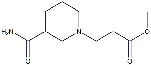 methyl 3-(3-carbamoylpiperidin-1-yl)propanoate Struktur