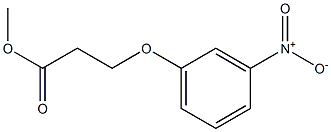 methyl 3-(3-nitrophenoxy)propanoate Struktur