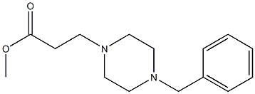 methyl 3-(4-benzylpiperazin-1-yl)propanoate Struktur