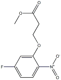 methyl 3-(5-fluoro-2-nitrophenoxy)propanoate Struktur