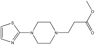 methyl 3-[4-(1,3-thiazol-2-yl)piperazin-1-yl]propanoate Struktur