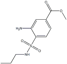 methyl 3-amino-4-(propylsulfamoyl)benzoate Struktur