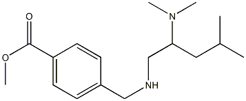 methyl 4-({[2-(dimethylamino)-4-methylpentyl]amino}methyl)benzoate Struktur