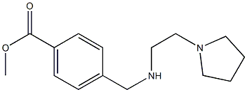 methyl 4-({[2-(pyrrolidin-1-yl)ethyl]amino}methyl)benzoate Struktur