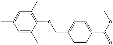 methyl 4-(2,4,6-trimethylphenoxymethyl)benzoate Struktur