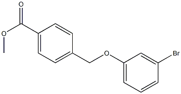 methyl 4-(3-bromophenoxymethyl)benzoate Struktur