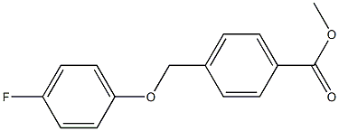 methyl 4-(4-fluorophenoxymethyl)benzoate Struktur