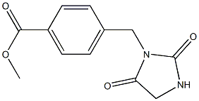 methyl 4-[(2,5-dioxoimidazolidin-1-yl)methyl]benzoate Struktur