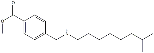 methyl 4-{[(7-methyloctyl)amino]methyl}benzoate Struktur