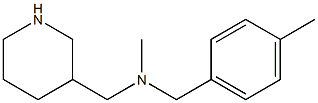 methyl[(4-methylphenyl)methyl](piperidin-3-ylmethyl)amine Struktur