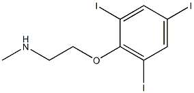 methyl[2-(2,4,6-triiodophenoxy)ethyl]amine Struktur