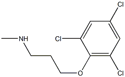 methyl[3-(2,4,6-trichlorophenoxy)propyl]amine Struktur