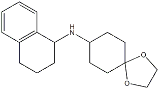 N-(1,2,3,4-tetrahydronaphthalen-1-yl)-1,4-dioxaspiro[4.5]decan-8-amine Struktur