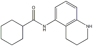 N-(1,2,3,4-tetrahydroquinolin-5-yl)cyclohexanecarboxamide Struktur