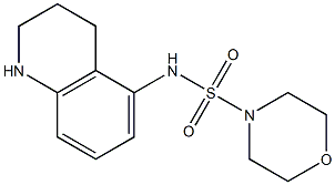 N-(1,2,3,4-tetrahydroquinolin-5-yl)morpholine-4-sulfonamide Struktur