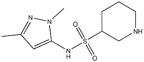 N-(1,3-dimethyl-1H-pyrazol-5-yl)piperidine-3-sulfonamide Struktur