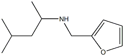 N-(1,3-dimethylbutyl)-N-(2-furylmethyl)amine Struktur