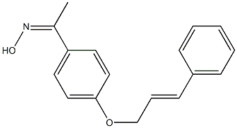 N-(1-{4-[(3-phenylprop-2-en-1-yl)oxy]phenyl}ethylidene)hydroxylamine Struktur