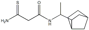 N-(1-{bicyclo[2.2.1]heptan-2-yl}ethyl)-2-carbamothioylacetamide Struktur