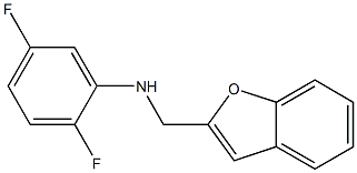 N-(1-benzofuran-2-ylmethyl)-2,5-difluoroaniline Struktur