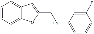 N-(1-benzofuran-2-ylmethyl)-3-fluoroaniline Struktur