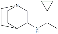 N-(1-cyclopropylethyl)-1-azabicyclo[2.2.2]octan-3-amine Struktur