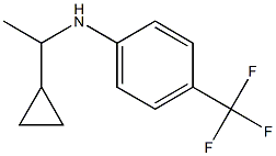 N-(1-cyclopropylethyl)-4-(trifluoromethyl)aniline Struktur