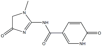 N-(1-methyl-4-oxo-4,5-dihydro-1H-imidazol-2-yl)-6-oxo-1,6-dihydropyridine-3-carboxamide Struktur