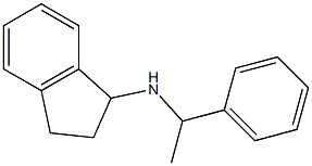 N-(1-phenylethyl)-2,3-dihydro-1H-inden-1-amine Struktur