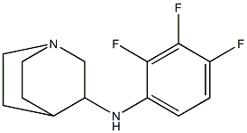 N-(2,3,4-trifluorophenyl)-1-azabicyclo[2.2.2]octan-3-amine Struktur