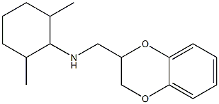 N-(2,3-dihydro-1,4-benzodioxin-2-ylmethyl)-2,6-dimethylcyclohexan-1-amine Struktur