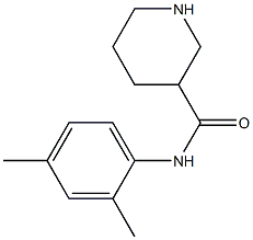 N-(2,4-dimethylphenyl)piperidine-3-carboxamide Struktur